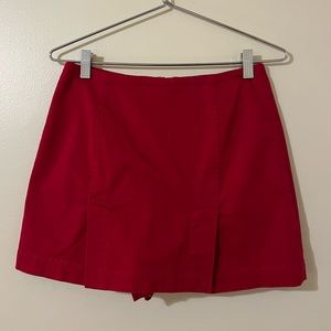 Adorable Red Mini Skort